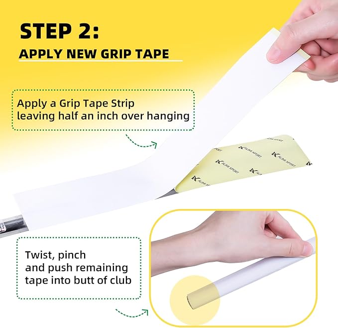 Golf Grip Kit - 15 Double Sided Tape Strips, 5oz Solvent, Hook Blade & Vise Clamp - Professional Quality