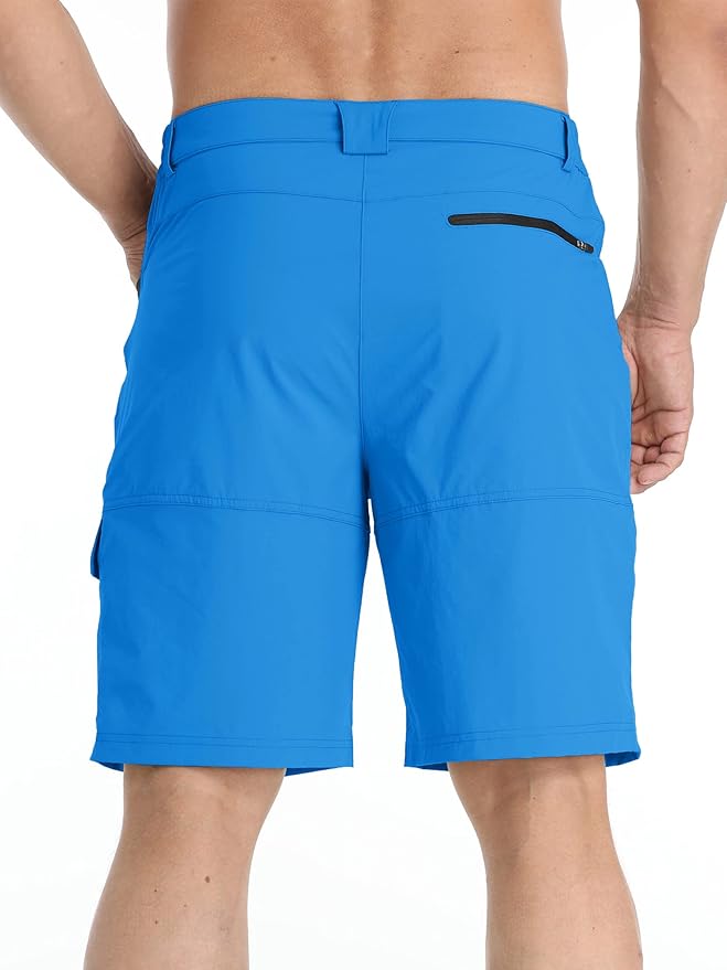 TACVASEN Men's Summer Outdoor Shorts Quick Dry Cargo Casual Work Hiking Shorts (NO Belt)