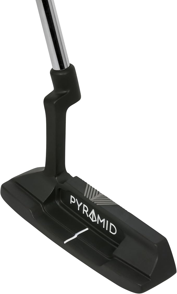 Pyramid Golf Putter for Improved Accuracy & Consistency – Gear Effect Grooves, High MOI, Precision Milled Face, Soft Feel Grip, Forgiveness on Mishits, Free Head Cover, Ideal for Inconsistent Stroke