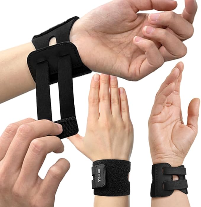 DR. WELL Closed-Loop Neoprene Wrist Wrap - Lightweight, Breathable Support for Everyday Wear | Ideal for Typing, Cooking, Fitness, Various Sports That use The Wrist. Made in Korea. 1Pack