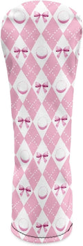 Golf Club Head Covers for Club Protective, Waterproof PU Leather Driver Fairway Wood Hybrid Head Cover