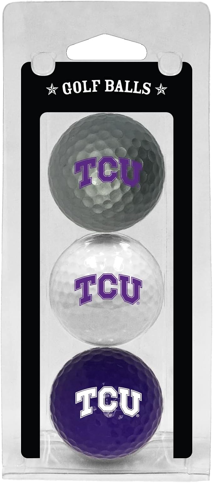 Team Golf NCAA Regulation Size Golf Balls, 3 Pack, Full Color Durable Team Imprint