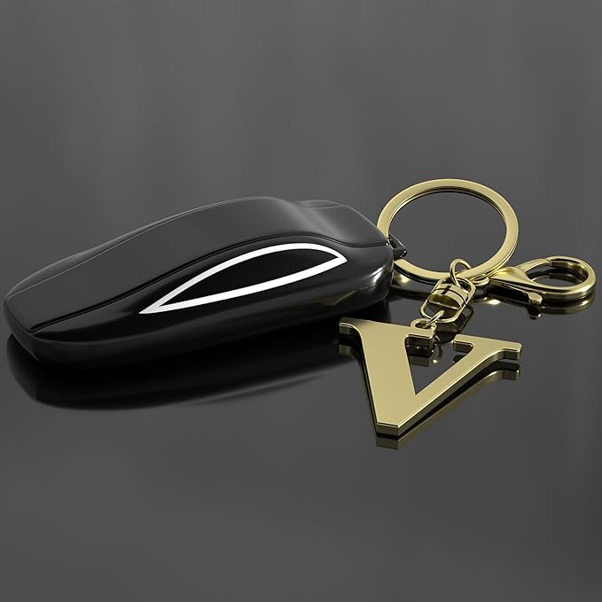 Stainless Steel Gold Letter A-Z Keychain for Women Men, Initial Letter Pendant with Key Ring, Charms for Key Backpack Bag