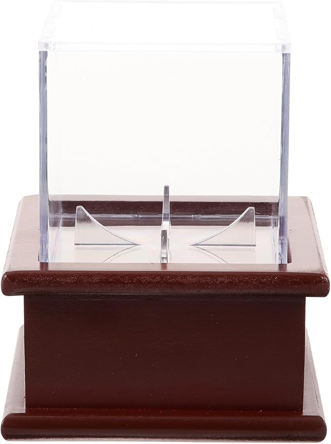 Acrylic Cube Baseball Display Case 8X8X8Cm Dustproof Moisture-Resistant Baseball Holder for Collectibles and Golf Ball Display Storage Box