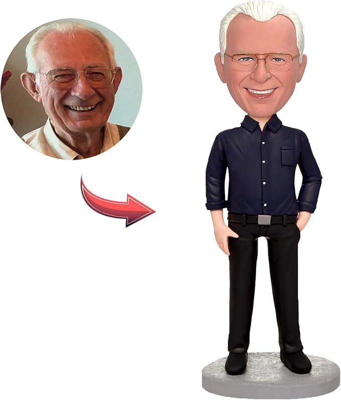 Yolie Stylishbobblehead Customized Bobblehead Dolls, Golf Handmade Personalized Sculpture Gifts for Men, Boyfriends, Husbands, Office Colleagues or Bosses