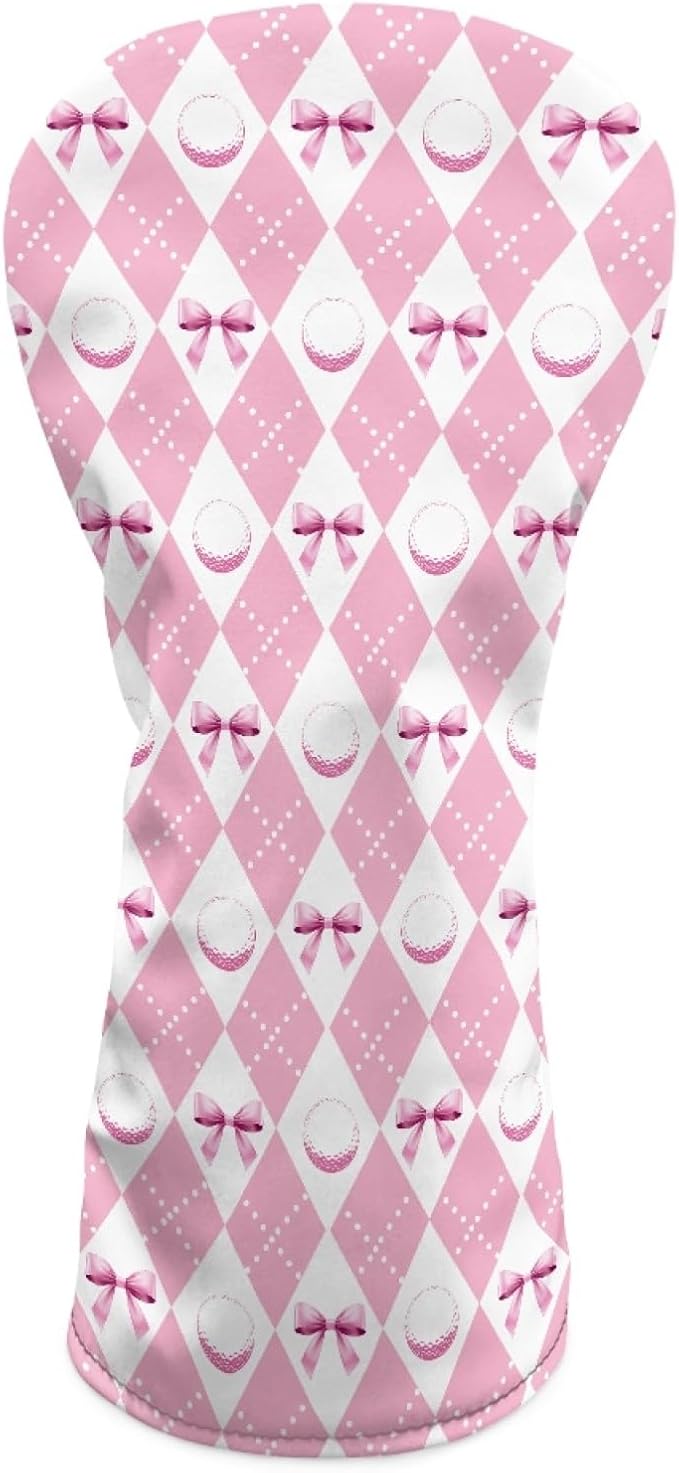 Golf Club Head Covers for Club Protective, Waterproof PU Leather Driver Fairway Wood Hybrid Head Cover