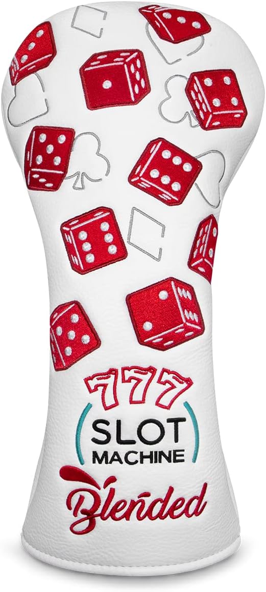 Golf Club Covers Lucky 777 Blade Putter Headcover Golf Driver Covers Fairway Wood Headcover Hybrid Head Cover Blade Putter Cover Leather 3 Wood Headcovers Golf Headcovers for All Brand
