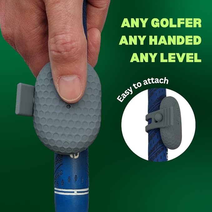 SnapSwing Golf Swing Training Analyzer – Remote Bluetooth Shutter for Smartphones – Record & Photograph Your Swing from Club Grip – Lightweight, Rechargeable, Fits Any Golf Club – Golf Training Aid