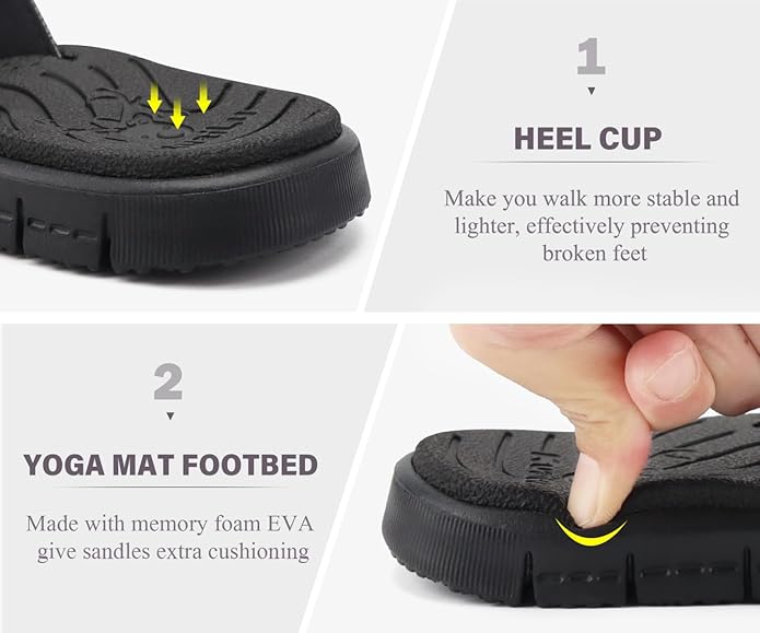KuaiLu Comfortable Flip Flops for Women with Arch Support Summer Beach Walking Thong Sandals Slip On Indoor Outdoor