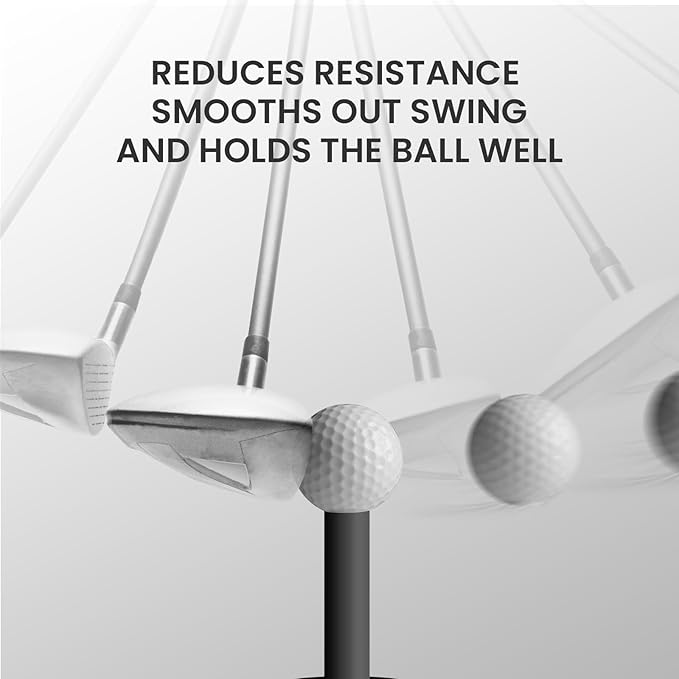 FINGER TEN Golf Rubber Tees Driving Range Value 5 Pack, Mixed Size or 5 Same Size for Practice Mat