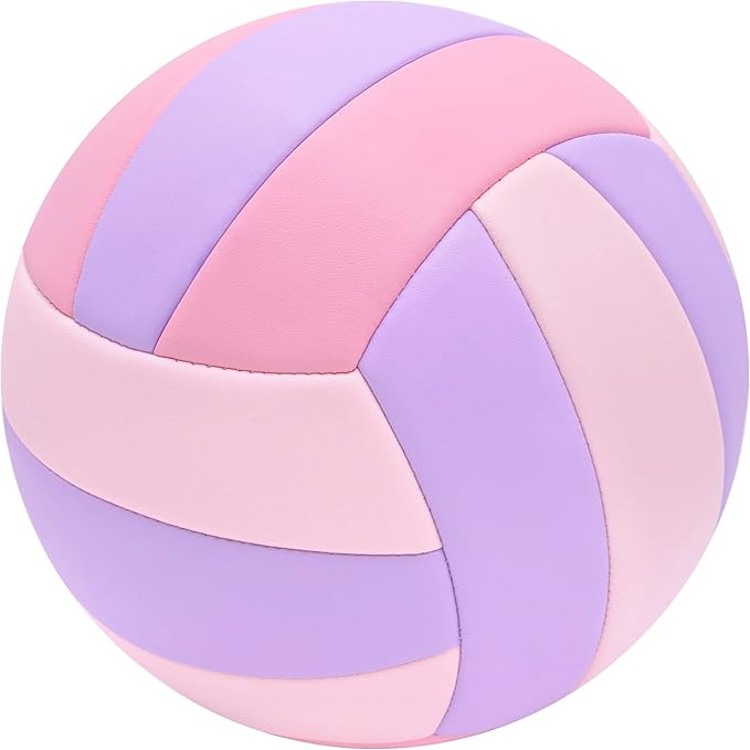 Soft Touch Volleyball Ball Gifts for Teen Girls Kids Youth Team Beginners Durable Volleyballs for Outdoor Indoor Beach Pool Water Play Official Size 5 Training Practice Volley Ball