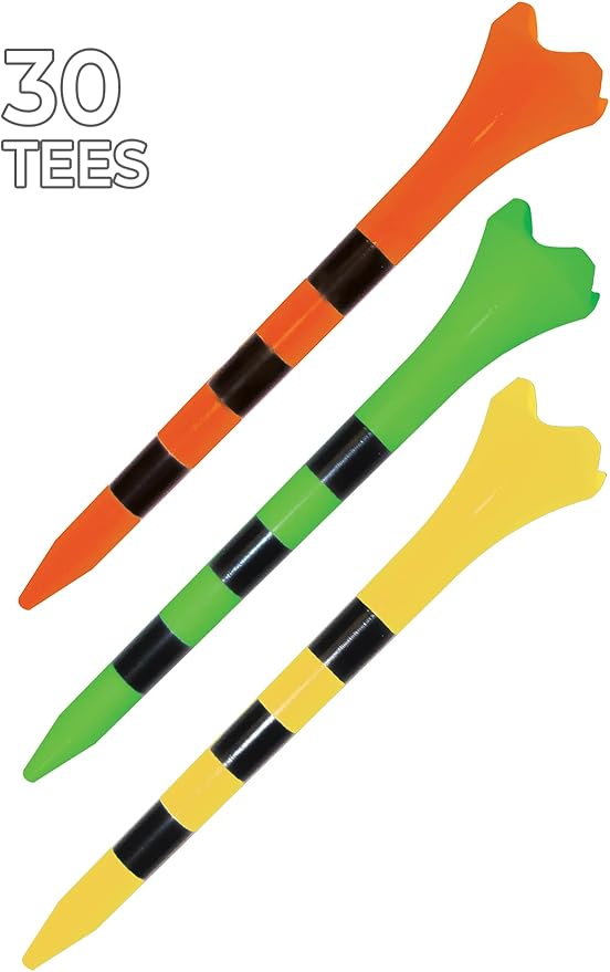Pride Performance Striped Golf Tees (Pack of 30), 2-3/4",