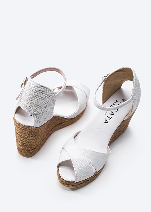 VISCATA Aiguablava Canvas Wedges with Ankle Strap