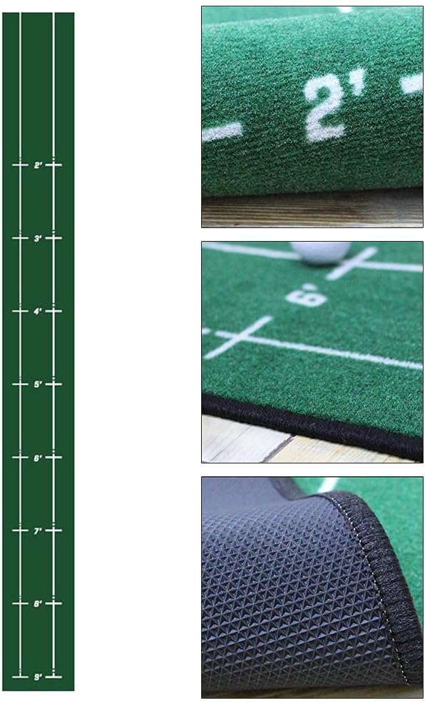 Putting Practice Green Mat Durable Portable for Indoor Outdoor Office Party Backyard Use 280x30cm