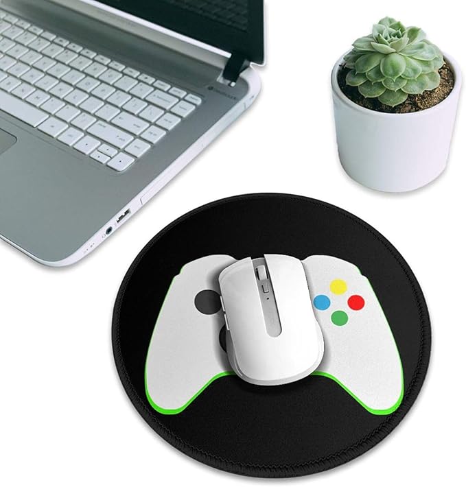 Mouse Pad, Video Games Mouse Pads for Desk, Stitched Edge Mousepad with Non-Slip Rubber Base, Gaming Mouse Mat for Computer Laptop Home Office