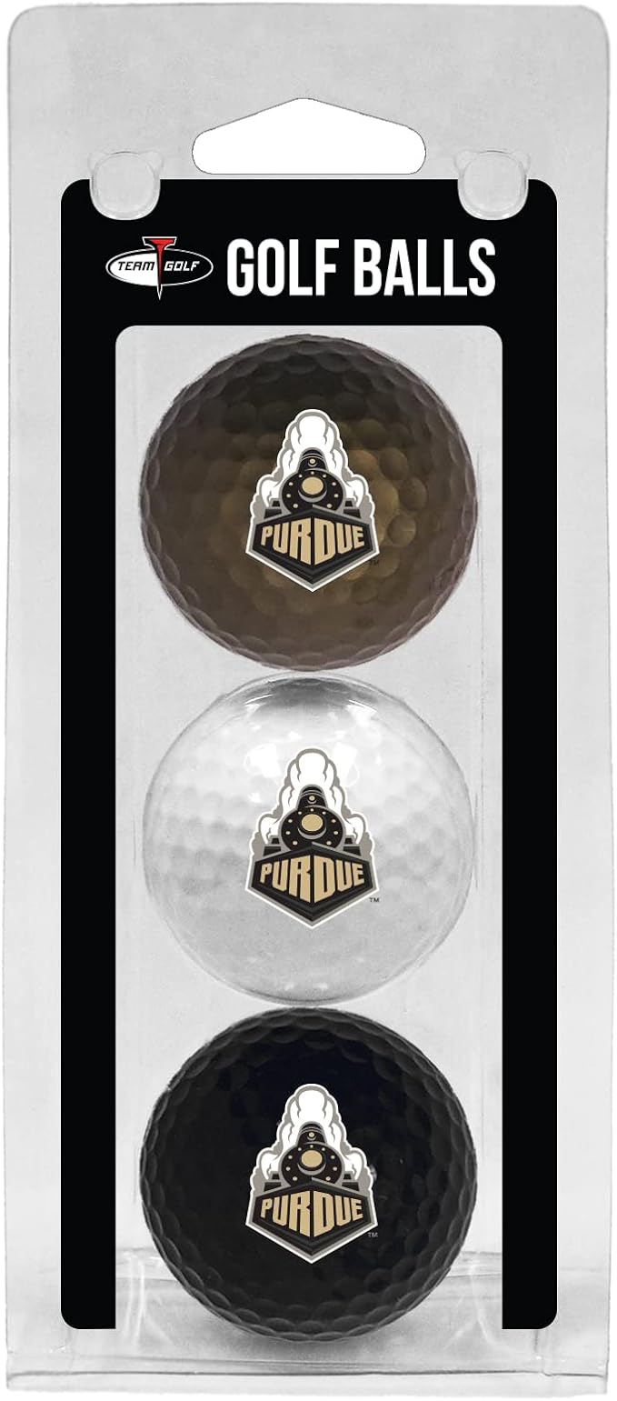 Team Golf NCAA Regulation Size Golf Balls, 3 Pack, Full Color Durable Team Imprint