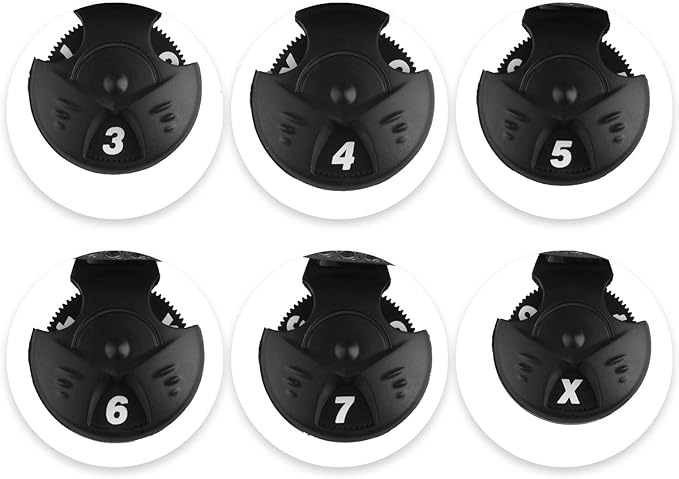 Andux Mesh Golf Hybrid Club Head Covers with Dial Number Tags, 4pcs/set