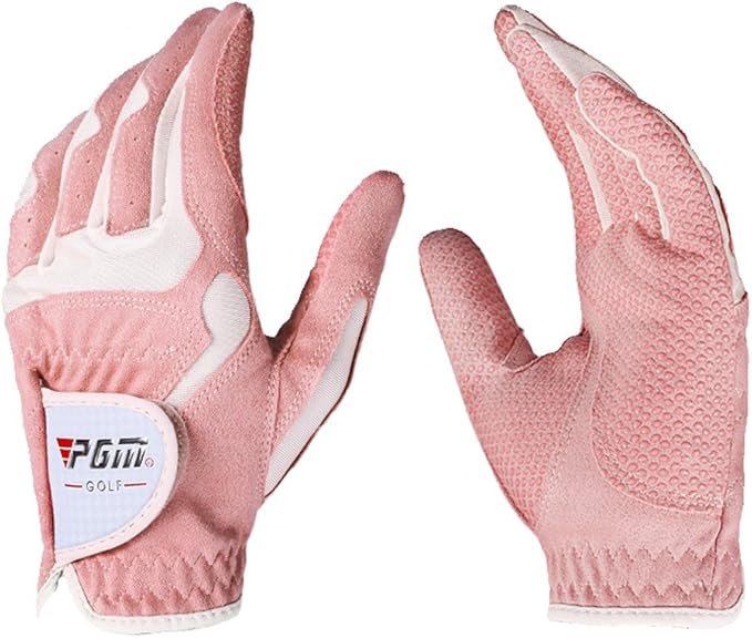 PGM Women's Golf Glove One Pair (4 Color Options), Improved Grip System, Cool and Comfortable
