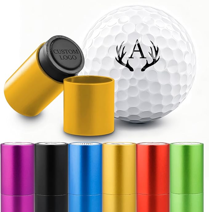 STAMTECH Custom Golf Ball Stamp - Personalized Golf Ball Stamp Markers,Customized Golf Accessories Gifts for Golf Lovers, Golfers, Dad, Husband, Boyfriend,Father's Day,Birthday