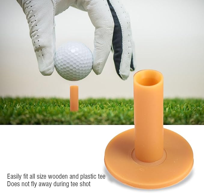 8Pcs Rubber Golf Tees for Mats, Unbreakable Golf Simulator Mat Tee, Golfs Tee Holder for Driving Range, Suitable for Indoor Outdoor Backyard Home Office