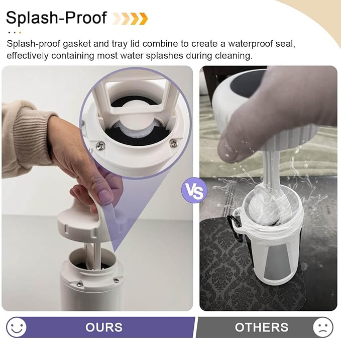 Golf Ball Cleaner Washer, Portable Cleaning Cup for Golf Ball with Towel - That can Quickly Clean Golf Balls During The Competition, Easy Attachment to Bag or Cart
