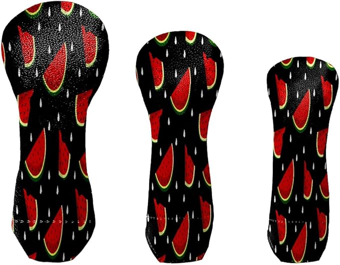 Golf Club Head Cover Waterproof Leather for Driver & Fairway Wood, Driver Headcovers, Golf Accessories for Men Women, Anti-Scratch, Golf Gift for Golfers, 1/3/5 Wood Cover Yellow Sunflowers Bee