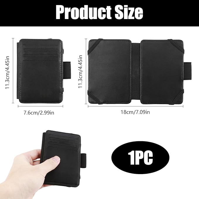 Golf Scorecard Golf Wallet with Pencil Holder Scorecard Wallet - Hold Credit Cards, Pens/Pencil, Clip