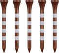 Wooden Golf Tees 3-1/4", 2-3/4", 2-1/8", 1-1/2" Available, 100 Count (Natural Color, White, Black, Blue, Red, Green, Yellow, Pink, Orange)