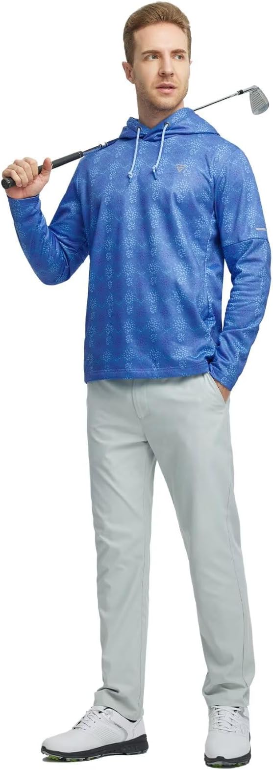 Hoodies for Men Golf Fleece Hooded Sweatshirts Dry Fit Athletic Lightweight Casual Midlayer Mens Hoodies Pullover