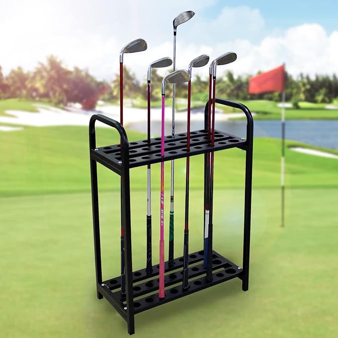 Crestgolf Acrylic Golf Club Organizers Golf Club Display Golf Putter Rack (27-hole)
