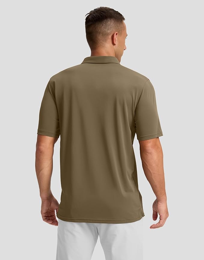 Men's Golf Shirts Dry Fit Moisture Wicking Performance Short Sleeve Collared Polo Shirts for Casual Athletic Business