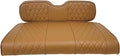 Huskey Parts Company 4PCS Brown Golf Cart Seat Cover Diamond Stitching for EZGO Valor/TXT 2014-2022, Marine Grade Vinyl, Custom Fit, Staple On
