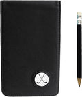 Myartte Golf Scorecard Holder Cover Yardage Book Cover with Golf Ball Marker and A Free Pencil 4.5 × 7.5 inches Black Blue Pink Multi-Color