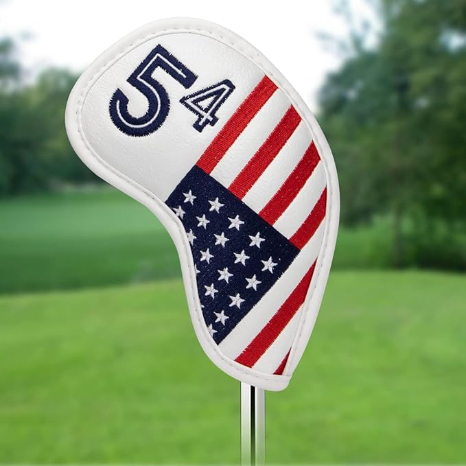 Golf Iron Head Covers Set Iron Headcover Wedge Cover Golf Iron Club Cover USA American Flag for PXG0311