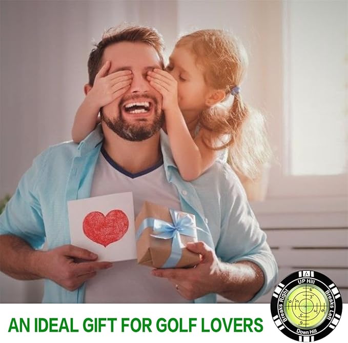 Golf Putt Green Reader, High Precision Golf Training Aid, Stylish Hat Clip Ball Marker, Golf Accessories for Men Women