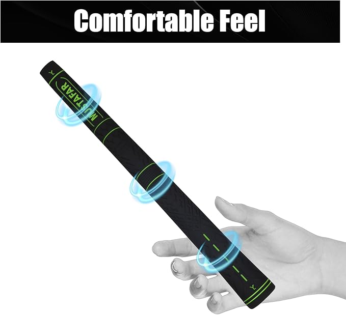 MUSTAFAR Premium Rubber Midsize Golf Grips 13 Pack -Enhanced Traction and Comfortable,Durable Golf Club Grips 4 colors Available