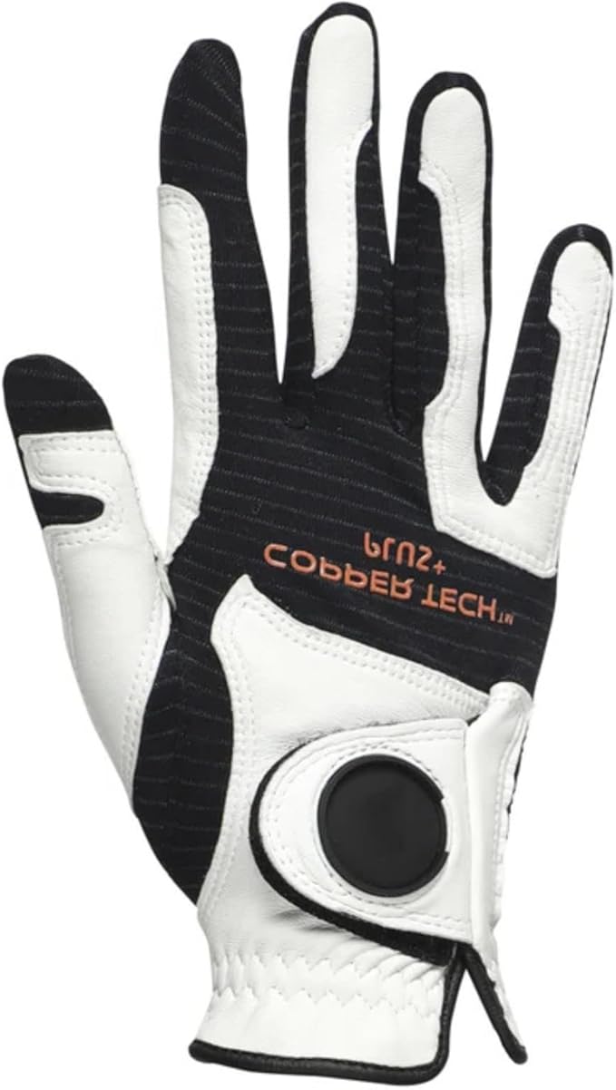 Ultra Premium Leather Golf Glove for Men – Copper-Infused, Compression Fit, All-Weather, Pain Relief