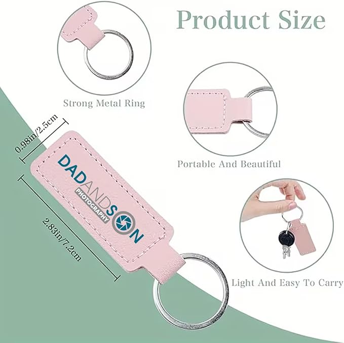 10Pack Personalized Leather Keychain Bulk, Custom Handmade Leather Key Chain Ring for Men/Women/Company Events