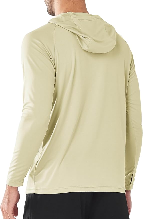 NORTHYARD Men's UPF 50+ Hoodie Shirts Long Sleeve Sun Protection Fishing Swim Beach UV SPF Rash Guard Quick Dry Lightweight