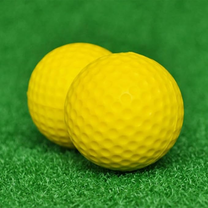 10 Pack Pu Foams Golf Practice Ball Realistic Feel Flight Training Ball for Indoor Outdoor Ball Colored
