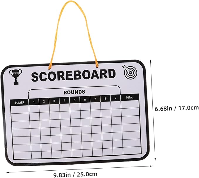 Dry Erase Golf Scoreboard Double-Sided Competition Score Board for Boy Girl Tracking for Golf Training User-Friendly Design for All Ages