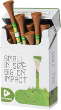 Premium Bamboo Wood Golf Tees Unique Box Design 18-Pack Per Box Value 18/72/180 Pack, Wooden Tees in 2 3/4" 3 1/4" Durable for Golfers, USA Flag Design Pro Tee Choice