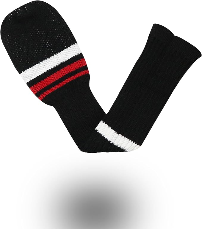 LeFeng 3Pcs Golf Club Covers, Knitted Golf Club Covers for 460cc Driver Fairway Woods and Hybrid