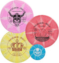 Westside Discs Origio Burst 3-Disc Golf Starter Set - Ideal All-in-One Disc Golf Set for Men - 1x Fairway Driver, 1x Midrange & 1x Putter Discs - Mini Marker Included - Colors Will Vary