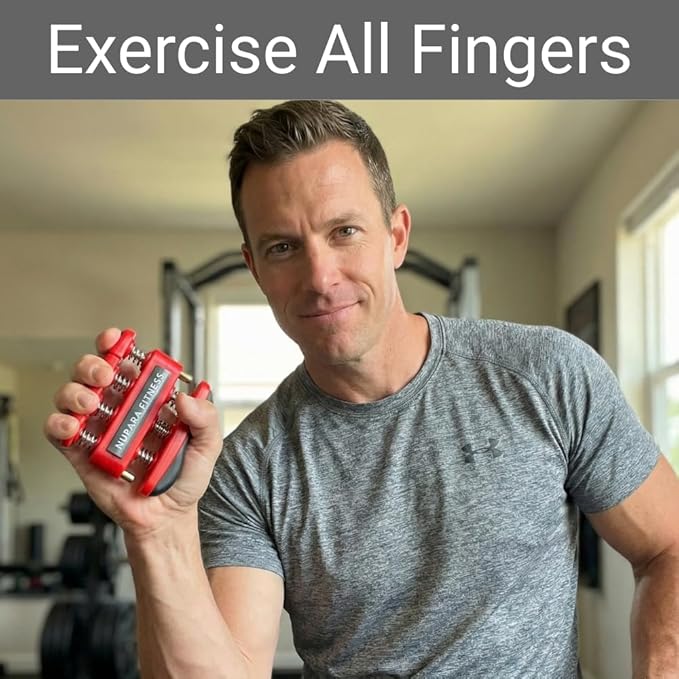 Grip Strength Trainer - Hand Strengthening Device, Finger Exerciser, Grip Trainer, Hand Exerciser, and Forearm Strengthener.