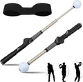 Golf Grip Trainer with Click Feedback – Retractable Swing Training Aid for Tempo, Wrist Position & Rhythm, Includes Arm Band for Right/Left Handed, Indoor Home Practice