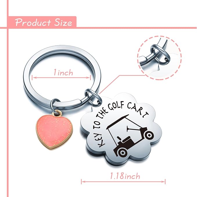 Golf Keychain For Golf Lover Player Gifts Birthday Graduation Keychain For Best Friend