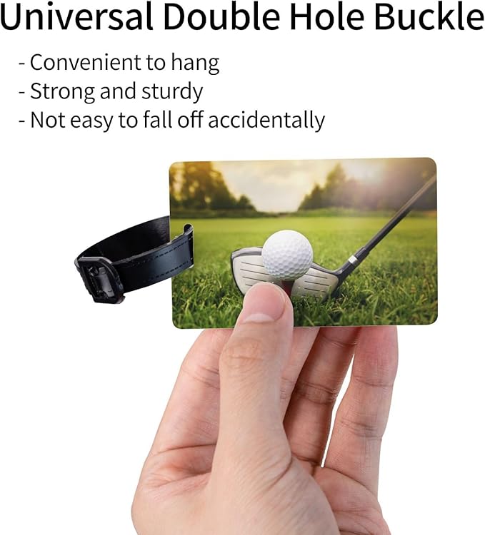 Durable PVC Luggage Tag for Travel, Bag Id Label, Golf Ball, Waterproof Personalized Luggage Identifier for Suitcases, Backpacks, Gym Bags, TSA Approved Airplane Travel Bag Tags for Women