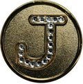 Monogram Initial Golf Ball Marker with Crystals and Matching Hat Clip