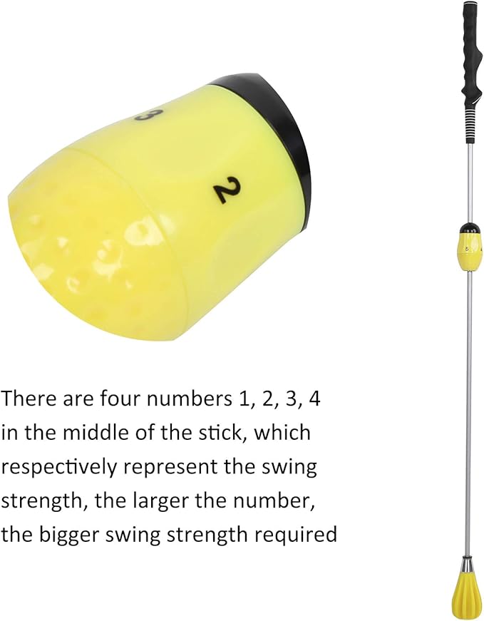 Drfeify Golf Swing Trainer, Golf Swing Practicing Stick with Adjustable Force Design, Golfer Correction Training Rod Tool Equipment